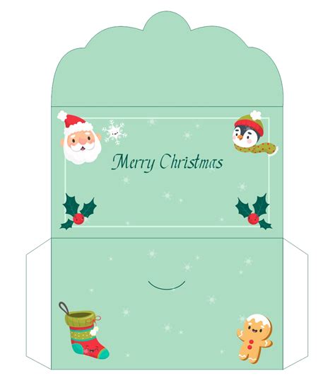 Printable Money Envelope Template Christmas