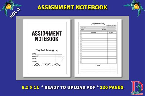 Assignment Notebook Illustration par BOSS DESIGN · Creative Fabrica