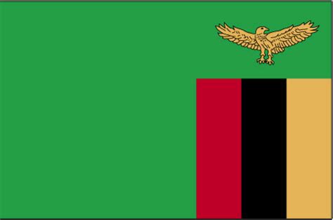 National flag of Zambia. History of the Zambia flag. National Anthem of ...