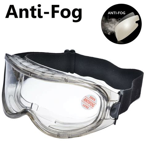 Ergonomic PVC Anti Fog Safety Glasses - 15 Pcs.