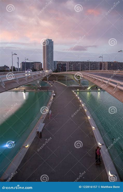 Valencia Skyline during Golden Hour Editorial Photography - Image of ...