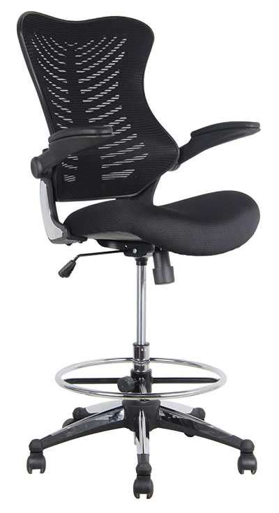 輸入専門CLEARS SHOP新品High-Back Mesh Ergonomic Drafting Chair Sto Tall Desk ...