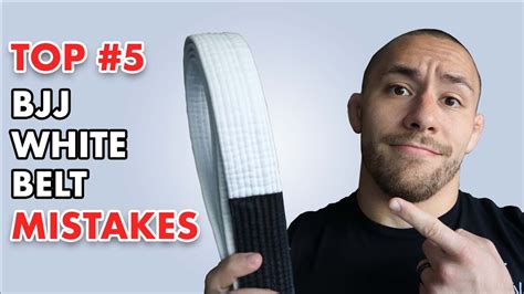 AVOID These 5 Mistakes Every BJJ White Belt Makes! // Jiu Jitsu White Belt Tips - YouTube