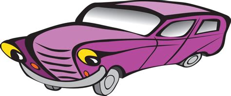 Funny Old Car Cartoon Headlights Classic Machine Vector, Headlights, Classic, Machine PNG and ...