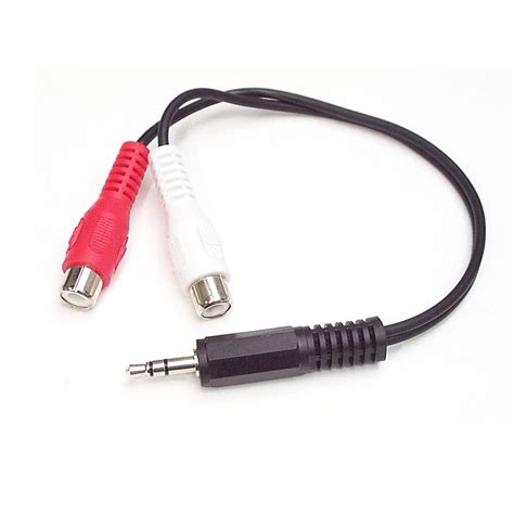 StarTech.com 6in Stereo Audio Y-Cable - 3.5mm Male to 2X RCA Female ...