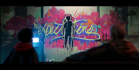 Spider man into the spider verse no expectations graffiti wallpaper - vsabowl