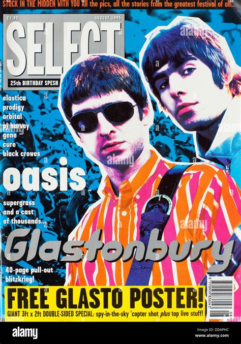 Select Magazine - August 1995, Oasis front cover - Editorial use only Stock Photo - Alamy