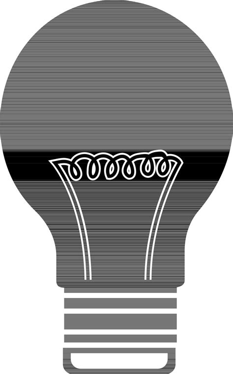 Black and white light bulb. 24391990 Vector Art at Vecteezy