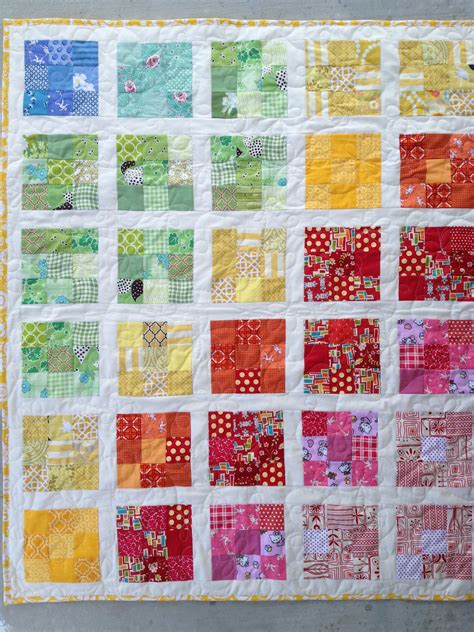 quilting patterns 5 inch squares - Google Search | Rainbow quilt, Quilts, Scrap quilts