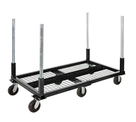 Sumner Pipe Mac 58-1/2 x 33 x 44" 2000 lb Black Steel Mobile Pipe Cart ...