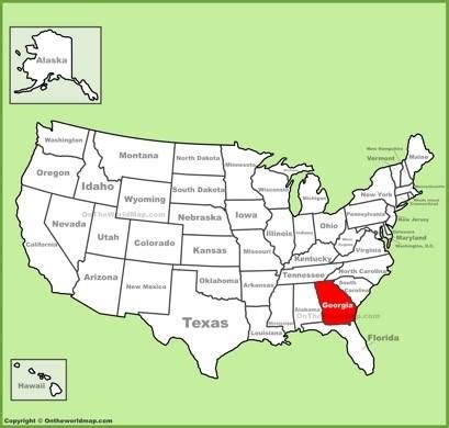 Georgia State Map | USA | Maps of Georgia (GA)