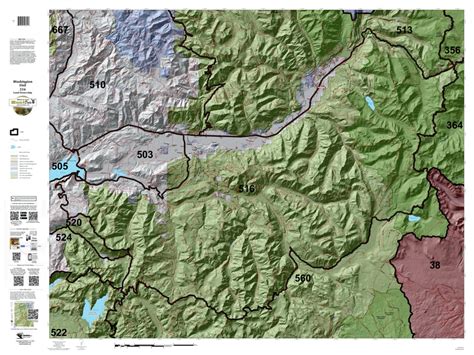 Washington Hunting Unit(s) 516 Landownership Map by HuntData LLC | Avenza Maps