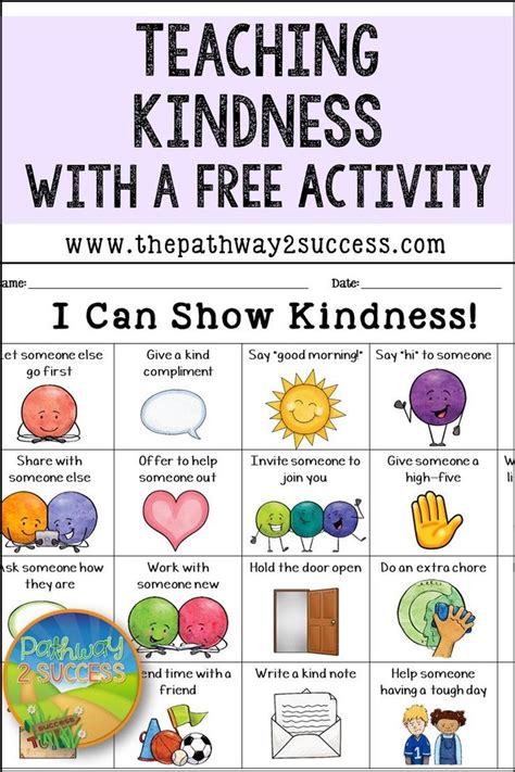 Kindness Teaching Activities For Kids