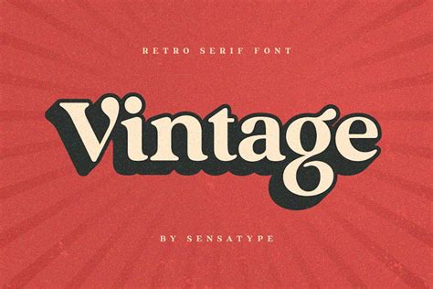 Vintage - Fuente Retro Con serifa de HamzStudio en Envato Elements