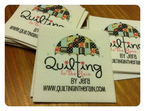 Custom Made Quilt Labels - Quilting In The Rain