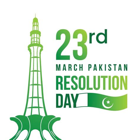 23 march pakistan resolution day social media post design 6722083 Vector Art at Vecteezy