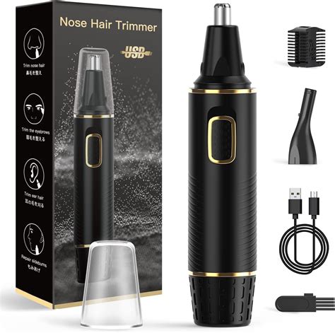 Ear and Nose Hair Trimmers for Men Rechargeable, USB-C Electric ...