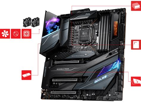 MSI MEG Z490 GODLIKE E-ATX Gaming Motherboard (10th Gen Intel Core, LGA 1200 Socket, DDR4, SLI ...