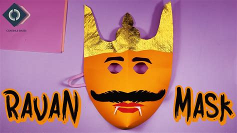 3D Mask | How to make a Ravana paper mask || Oct 2021 - YouTube