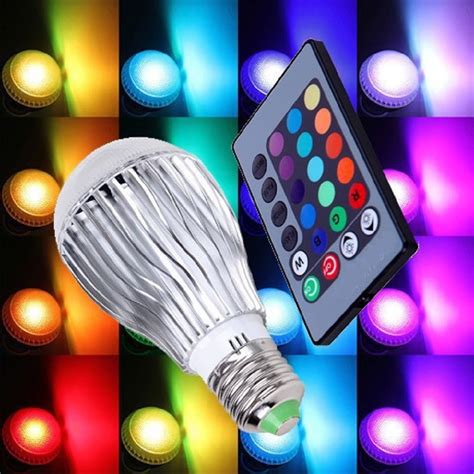 Color Changing LED Light Bulb with Remote Control-8 Pack - Walmart.com - Walmart.com