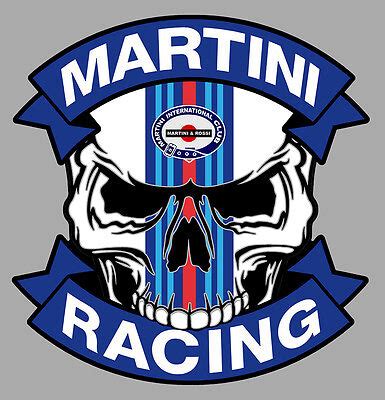 Martini racing skull sticker vinyl laminated | eBay