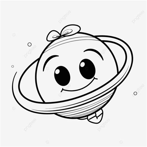 Colorful Space Saturn Coloring Page Outline Sketch Drawing Vector, Saturn Drawing, Saturn ...