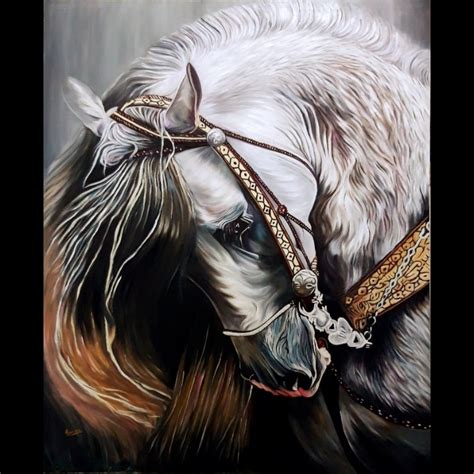 Horse Art- Horse Head Painting- Oil Painting On Canvas Painting ...