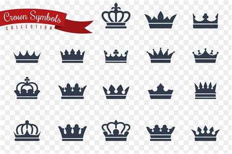 Crown symbols. King queen crowns monarch imperial coronation princess ...