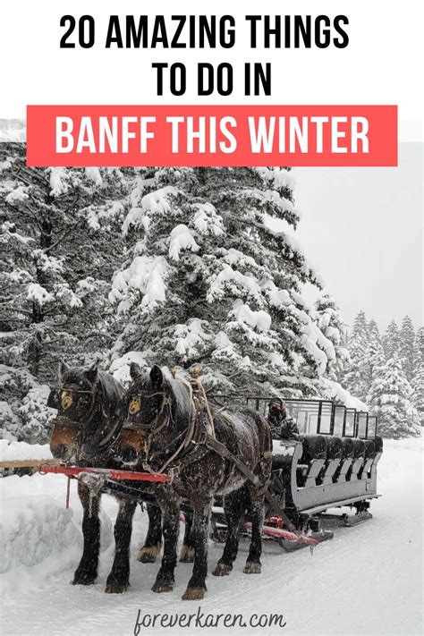 20 Epic Activities To Do In Banff This Winter - Forever Karen