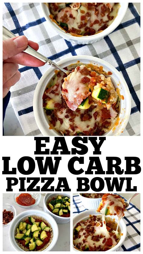 Low Carb Pizza Bowl - Picky Palate - Zucchini Pizza!!