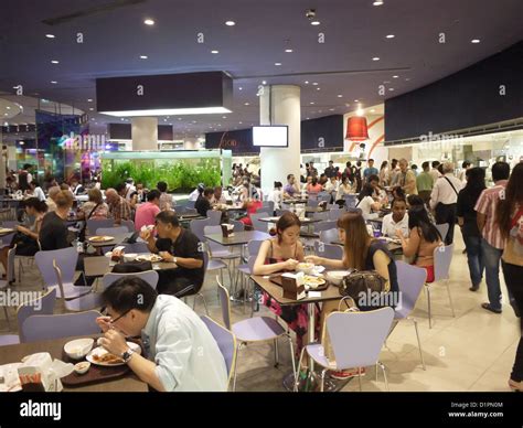 Asia shopping mall food court Stock Photo - Alamy