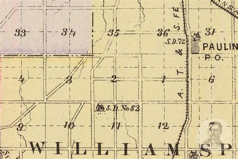 Vintage Shawnee County KS Map 1887 Old Kansas Map | Etsy