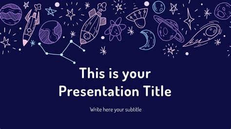 Free Astronomy Theme Slides Powerpoint Template - DesignHooks