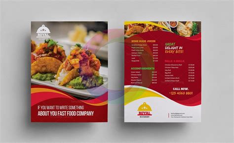 Taco Food Menu Template · Graphic Yard | Graphic Templates Store