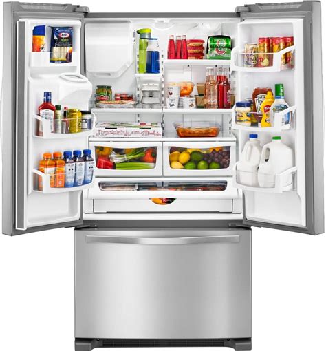 Whirlpool 24.7 Cu. Ft. French Door Refrigerator Stainless steel WRF555SDFZ - Best Buy