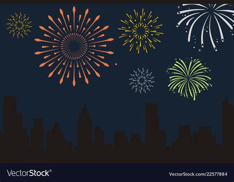 Fireworks background Royalty Free Vector Image