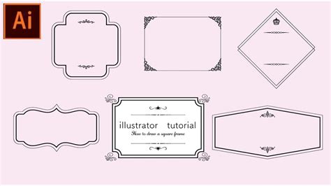 【illustratorチュートリアル】四角のロゴフレームの作り方。【初心者用】 - YouTube