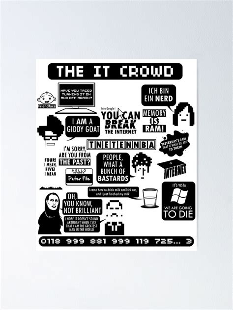 "The IT Crowd Quotes" Poster for Sale by AnthonyTRoge75 | Redbubble