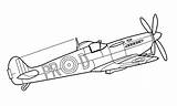 Supermarine Spitfire Fighter UK coloring page  Free And Printable sketch template