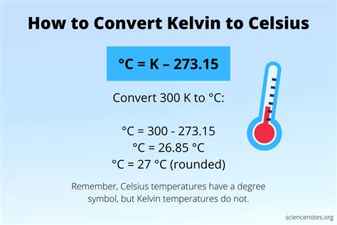 Convert Kelvin to Celsius Example Problem