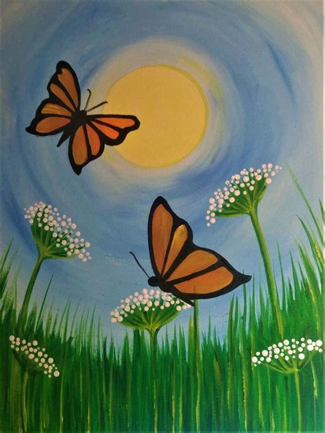 Butterfly Acrylic Painting