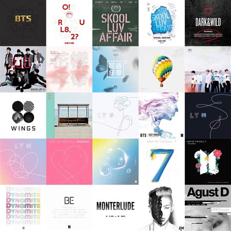 Bts Discography Album Covers Solos - Etsy UK