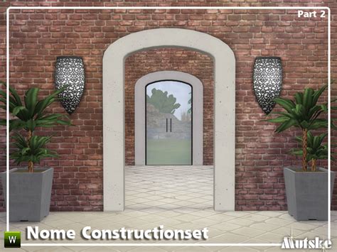 The Sims Resource - Nome Arched Constructionset