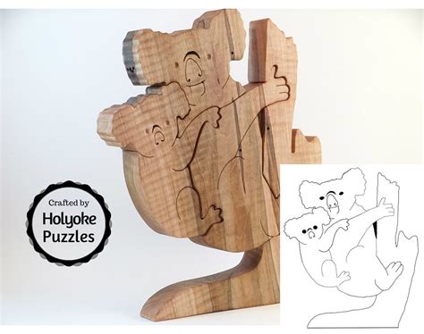 Animal Puzzle, Puzzle Art, Wood Burning Patterns, Wood Patterns, Koala ...