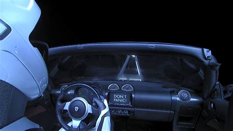 Watch Musk's Tesla Roadster float in space like a space oddity