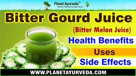 Bitter gourd juice ( Bitter melon juice )- Health benefits, Uses, Side effects - YouTube