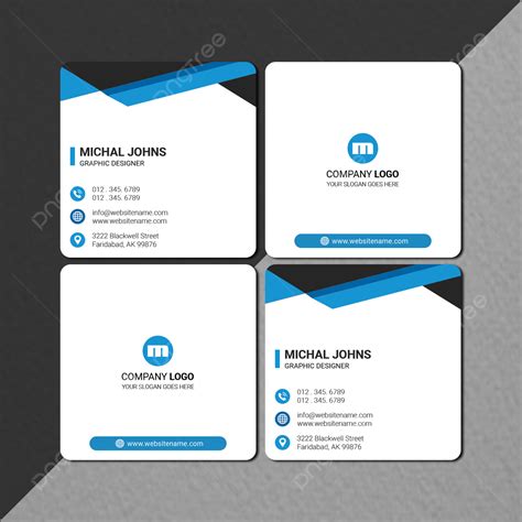 8 Square Business Card Template - Perfect Template Ideas