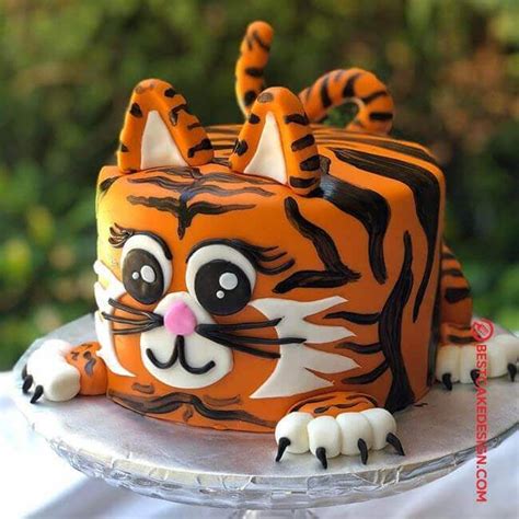 Tiger Birthday Cake Ideas Images (Pictures) | Tiger cake, Animal ...