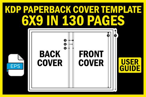 KDP Cover Template 6X9 in 130 Pages Graphic by POD Resources · Creative Fabrica