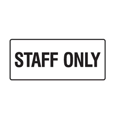 Staff Only PNG Clipart | PNG All